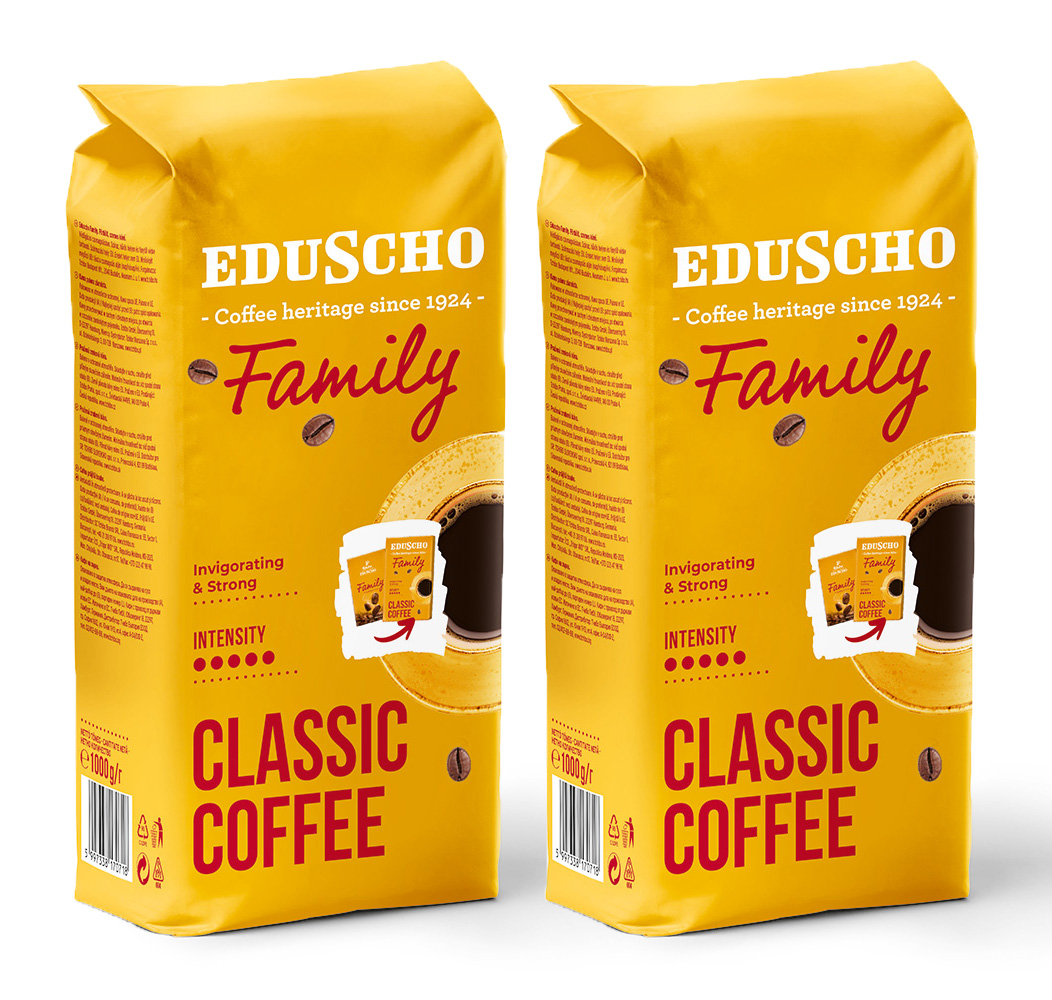 Kawa ziarnista Eduscho Family Classic Coffee Robusta Etiopia 2 kg