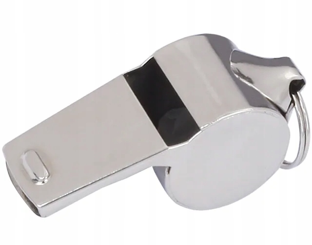 

Gwizdek Metalowy niklowany z kulką Grand