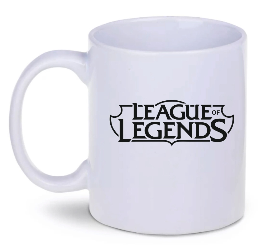 Hrnček 330ml biely D296 GRA LEAGUE OF LEGENDS LOL