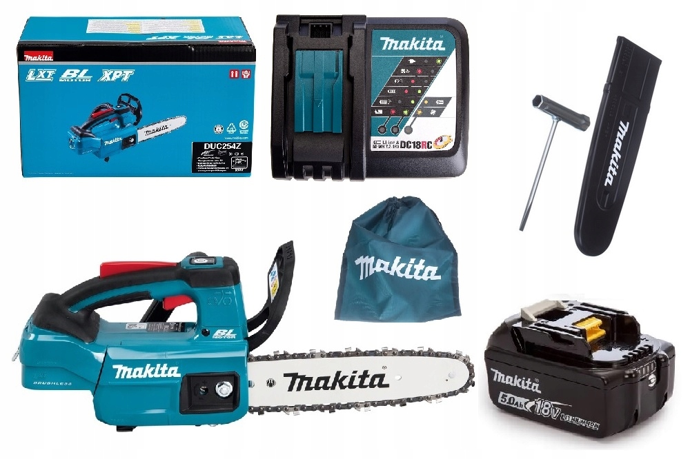

Makita Piła Łańcuchowa DUC254Z 18V 5.0Ah Ładowarka