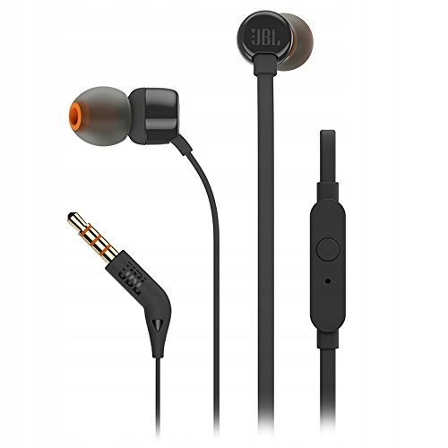 

Słuchawki douszne dokanałowe Jbl T110 Czarne