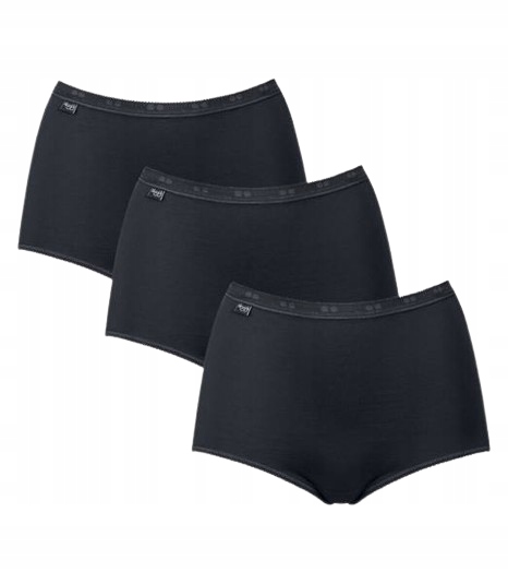 Dámské kalhotky Sloggi Basic+ Maxi Trzypak Plus size spodní prádlo pro ženy 52