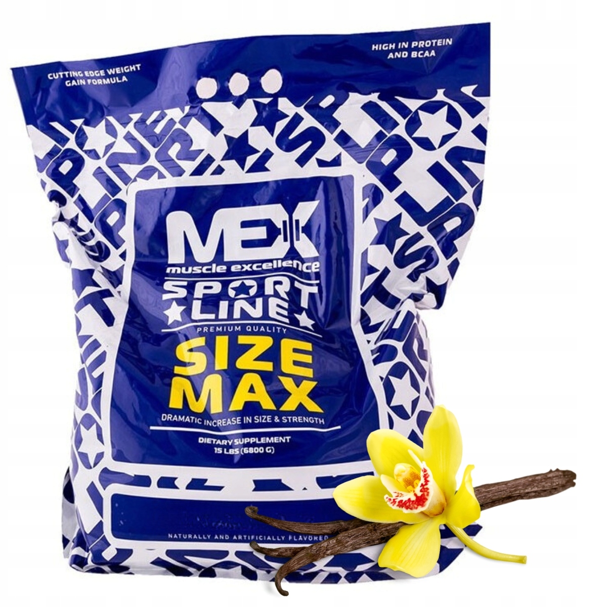 Mex Size Max 6800 g Gainer Na Hmotu U.s.a. Vanilka