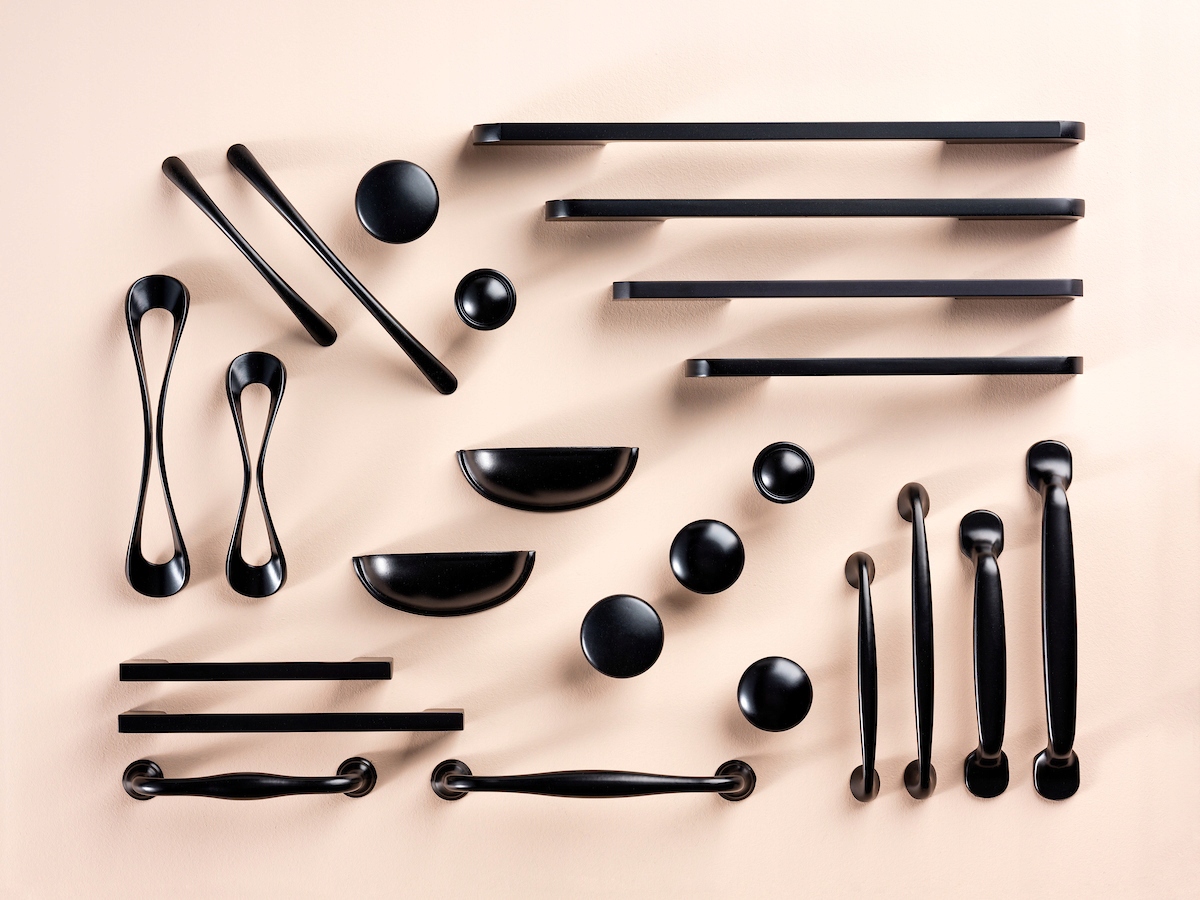 GAŁKA MEBLOWA UCHWYT ZEN CZARNA MATOWA 30mm Długość 3 cm