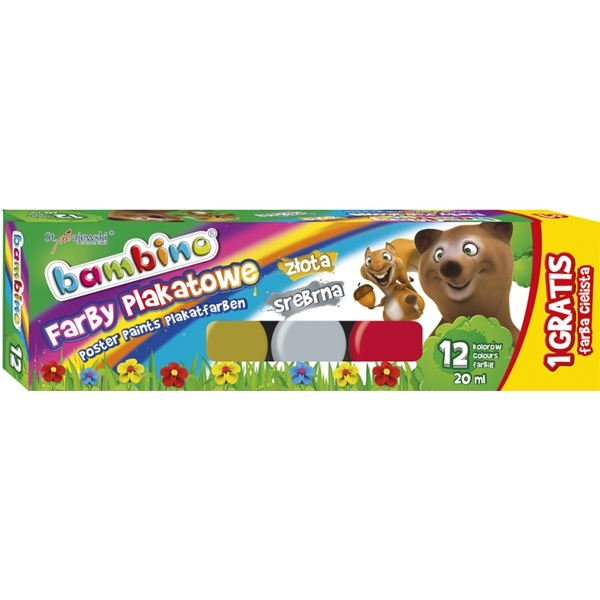 

Farby Plakatowe Cielisty Bambino 20ml