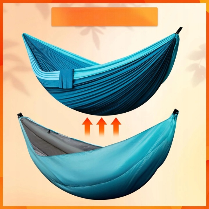 DUŻY HAMAK OGRODOWY DWUOSOBOWY CIEPŁY 4W1 KOŁDRA KOC ŚPIWÓR TERMICZNY Kod producenta HAMAK OGRODOWY DWUOSOBOWY TERMOIZOLACJA