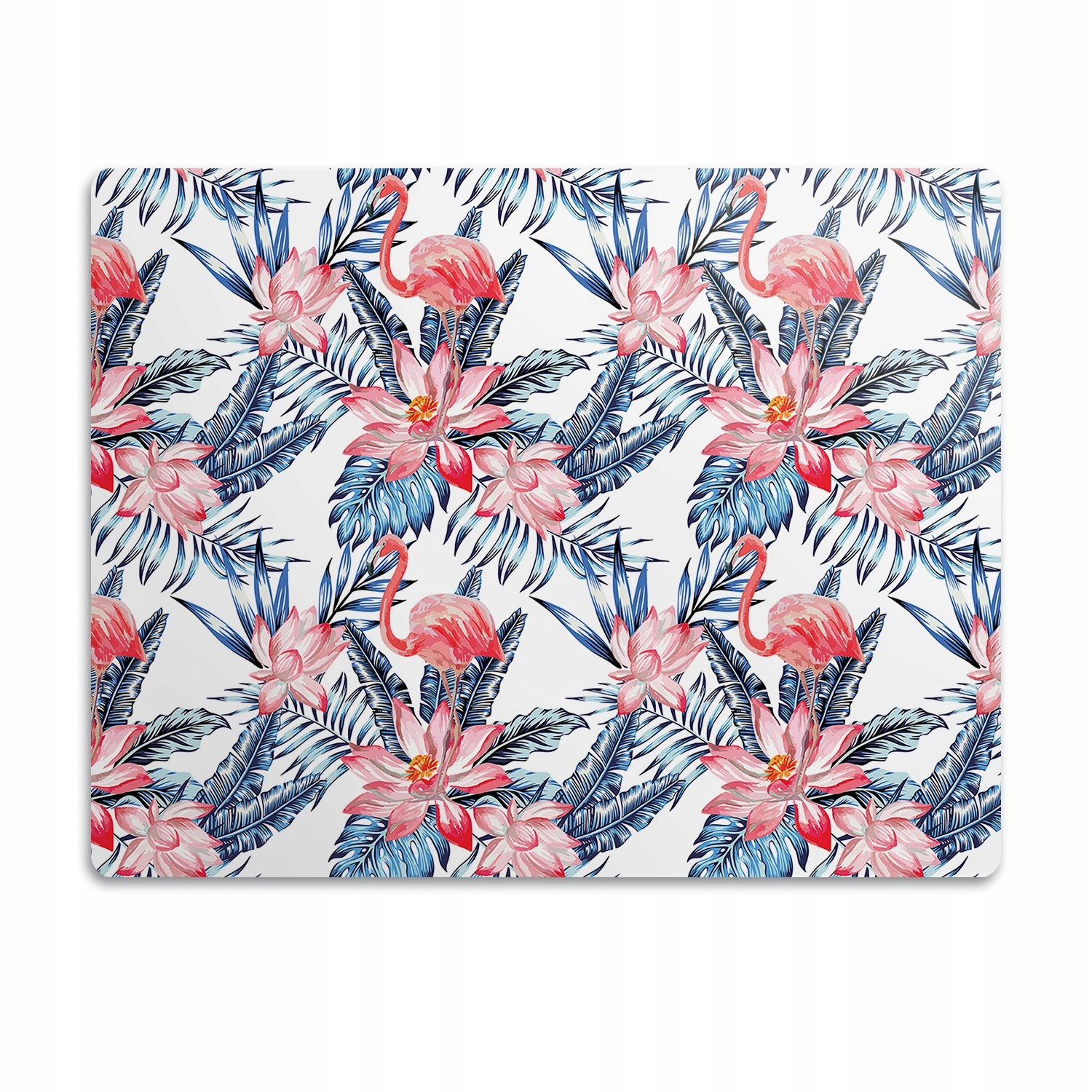 Levně Pro psa kočku podložka pod misku Plameňáci květy 60x40