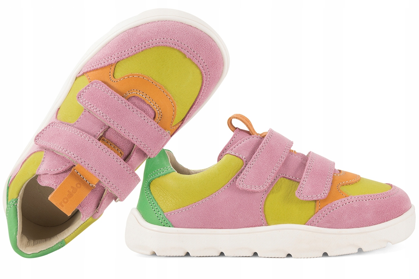 Froddo G3130264-10 Barefoot Półbuty Dziewczęce Sportowe Skóra Rzepy lime 31