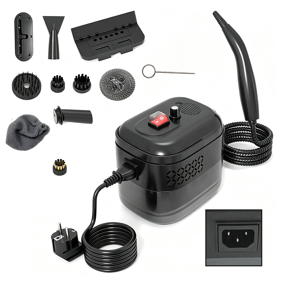Parní Čistič 1500 W, Parní Čištění 6 Rychlostí 1.5 M Parní Hadice 1400 ML Silný