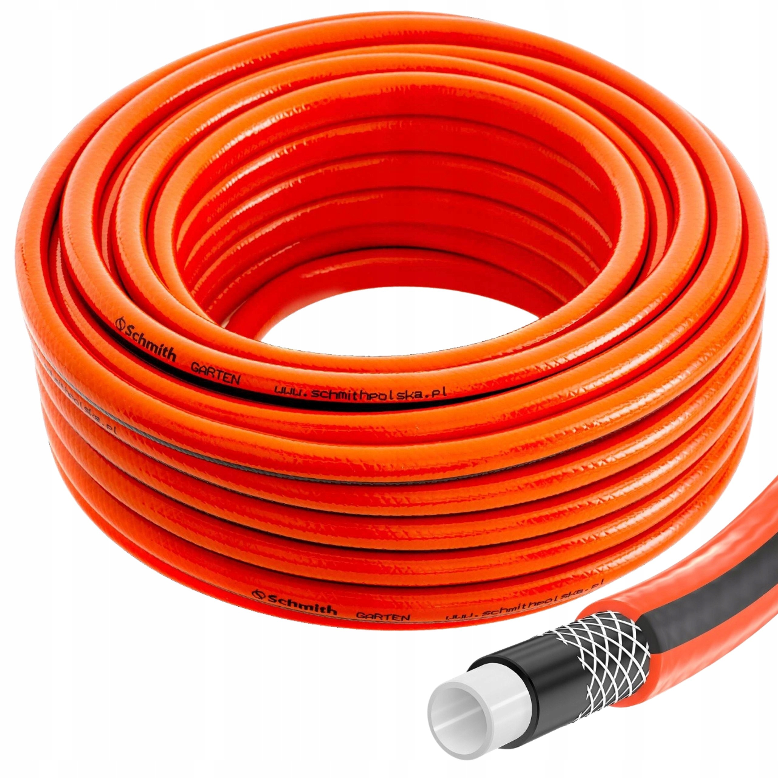 Wąż Ogrodowy 1cal 20m 4 Warstwy Wytrzymały Do Podlewania Odporny Uv Schmith