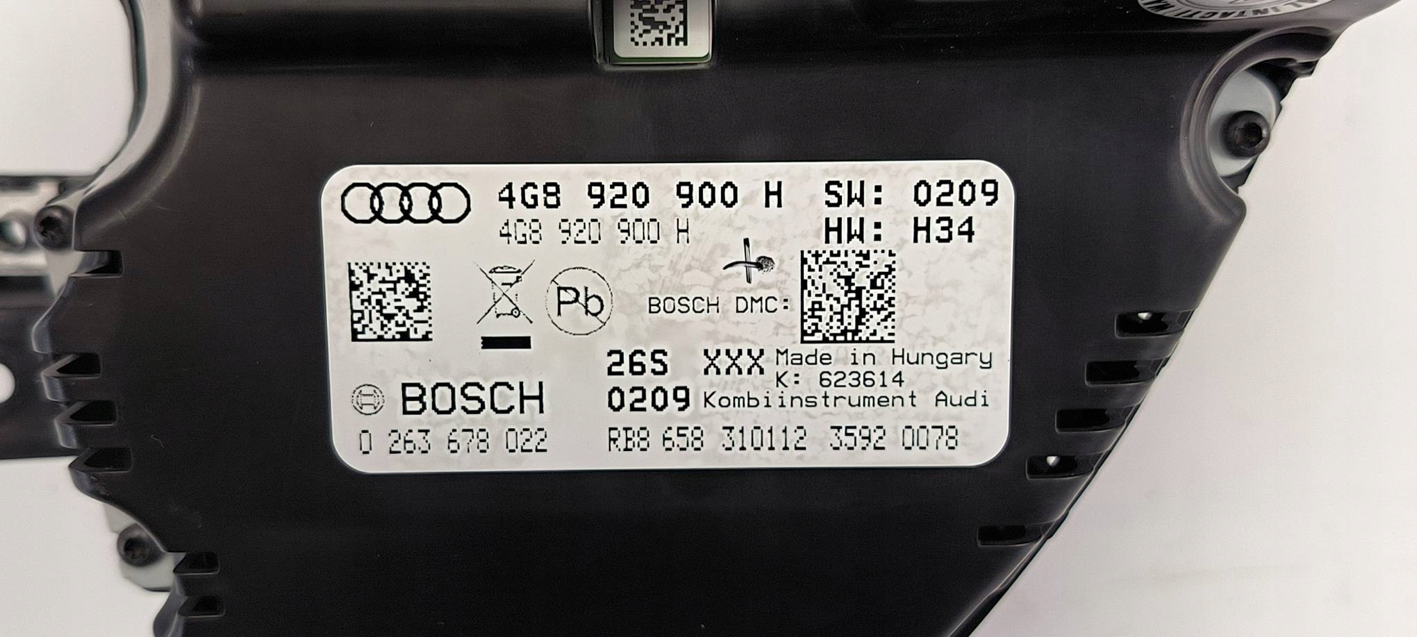 dials clock 4G8920900H AUDI A6 C7