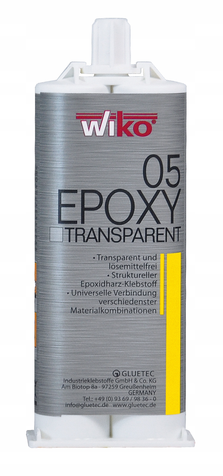 Klej epoksydowy bezbarwny do szkła plastiku metalu szybki 5min 50ml Wiko