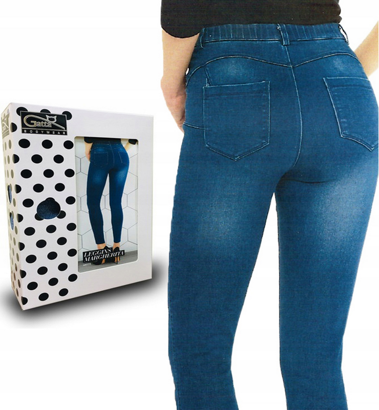 

Gatta Leginsy Margherita Jeans Jak Spodnie XL