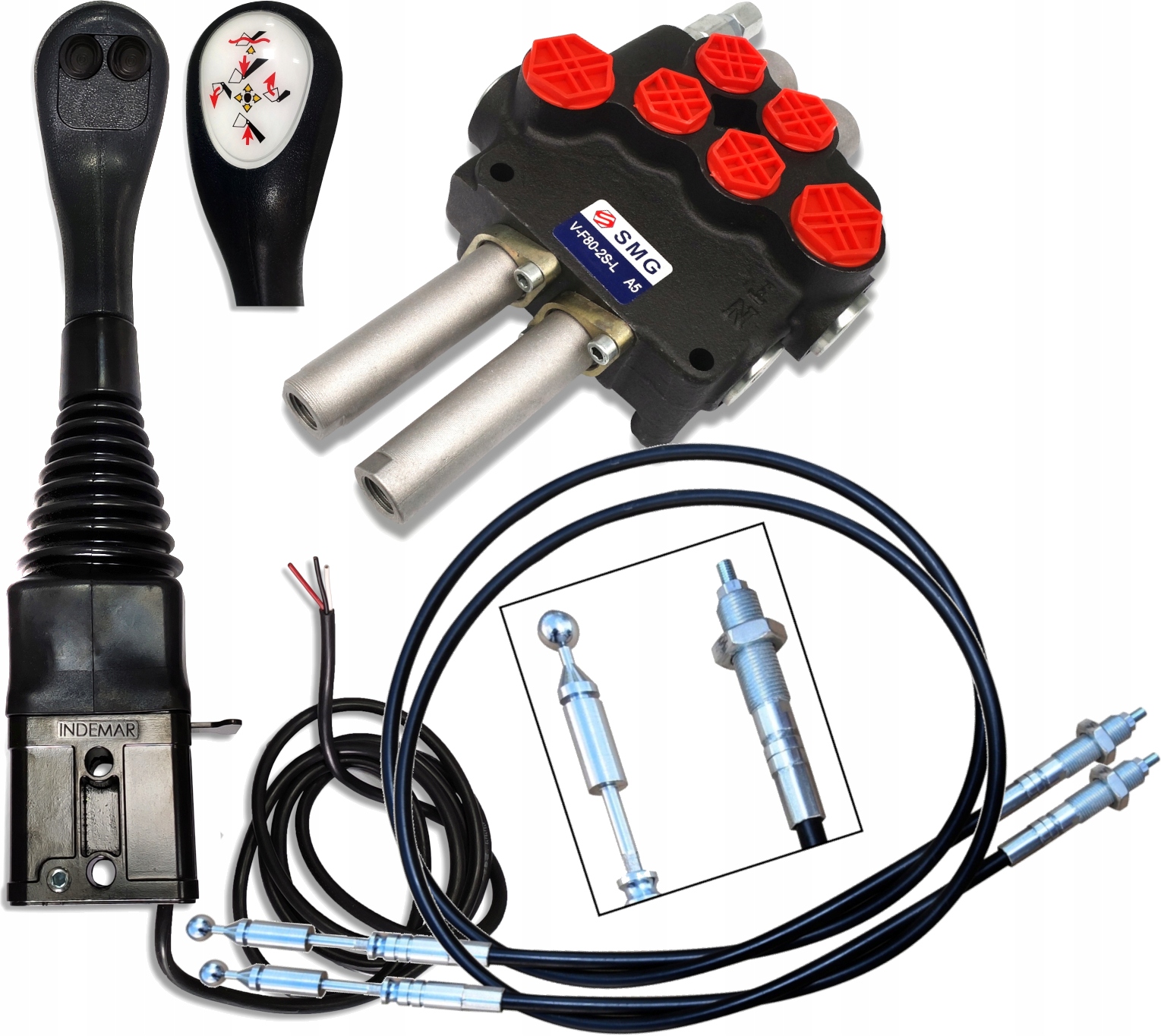 ZESTAW 2 SEKCYJNY 80L TURA JOYSTICK 2P LINKI 1,5M