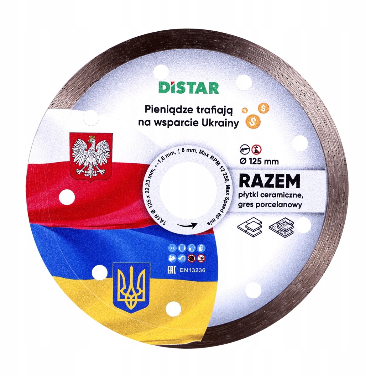 

Tarcza diamentowa 125mm Distar Razem
