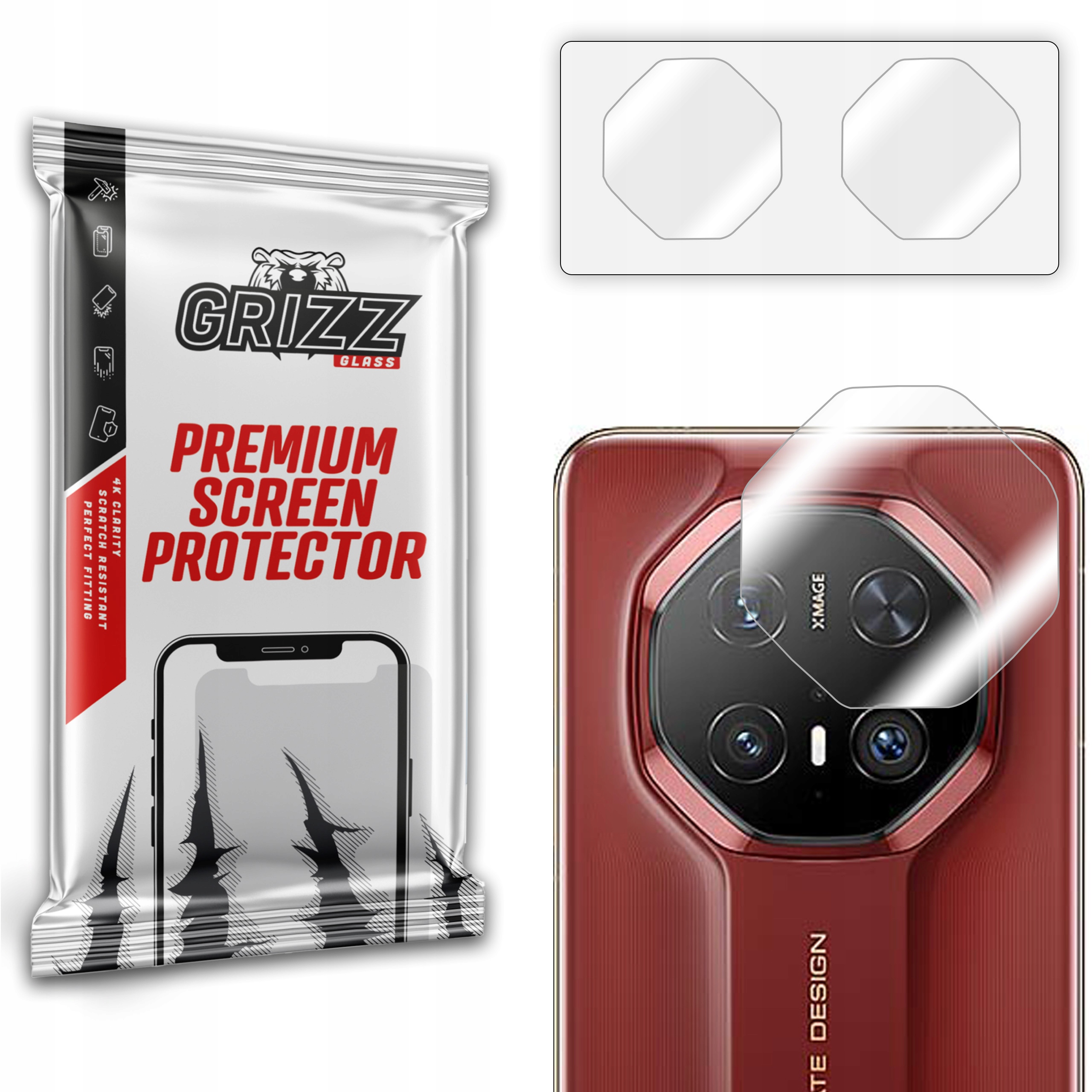 2-PAK Hybrydowe szkło ochronne na aparat do Huawei Mate 70 Rs Ultimate