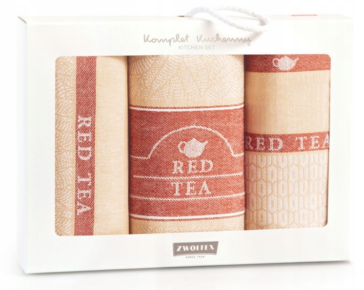 

Zwoltex Komplet ściereczek Red Tea 3 szt.