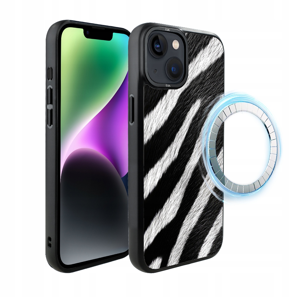 Pouzdro Ibizu DropGuard Matt iPhone 14 s MagSafe, Zebra