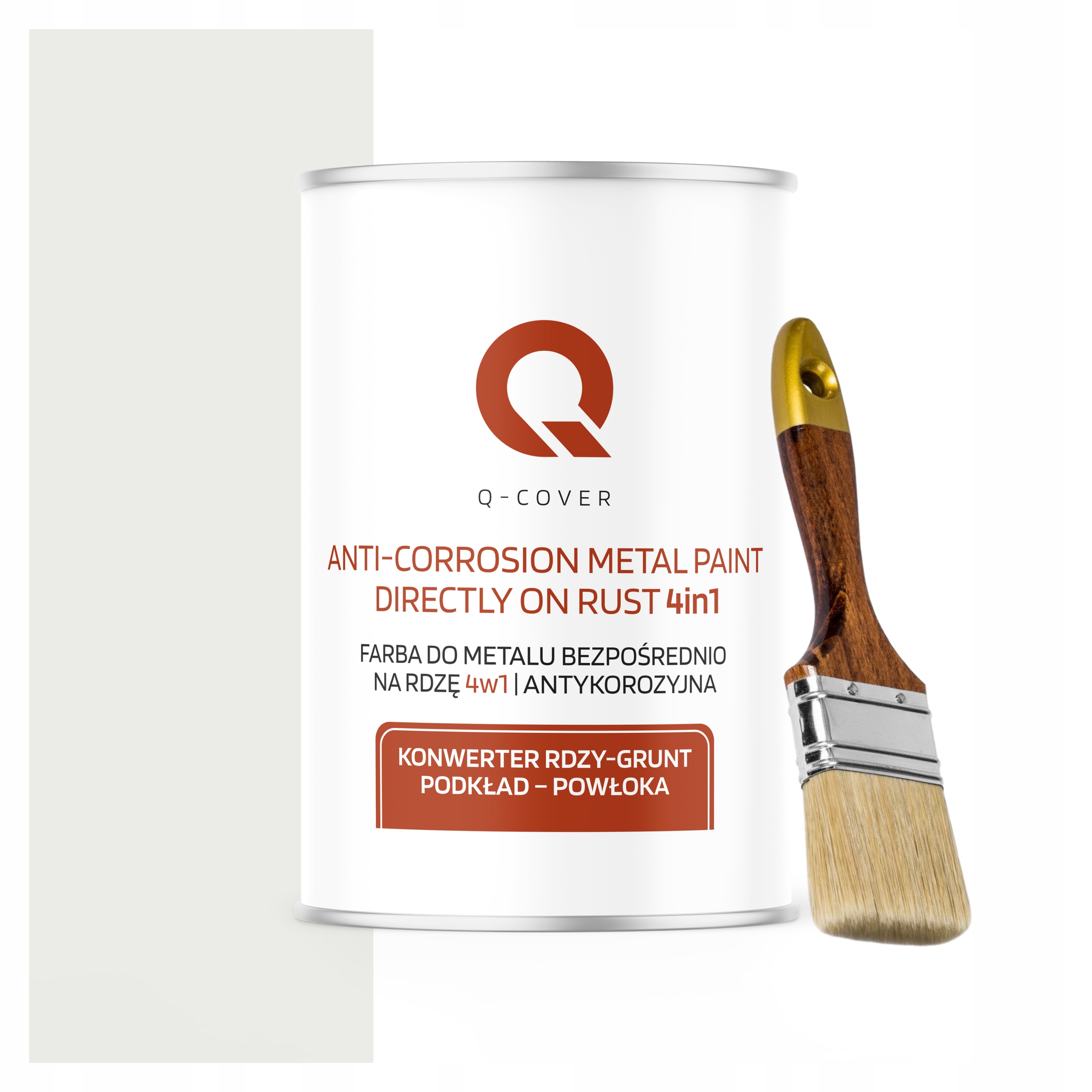 Barva na kov Konvertor Podkladová vrstva 1L Bílá Signální Štětec