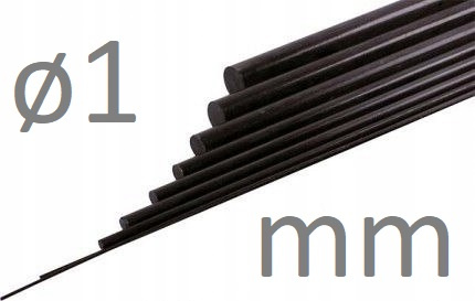 

Pręt węglowy Ø 1mm x 50 cm