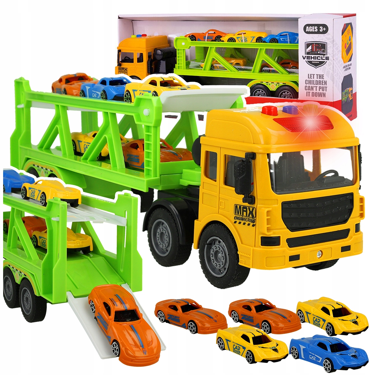 SAMOCHÓD INTERAKTYWNY TIR LAWETA RESORAKI AUTO CIĘŻARÓWKA NAPĘD DŹWIĘK LED Marka Stator