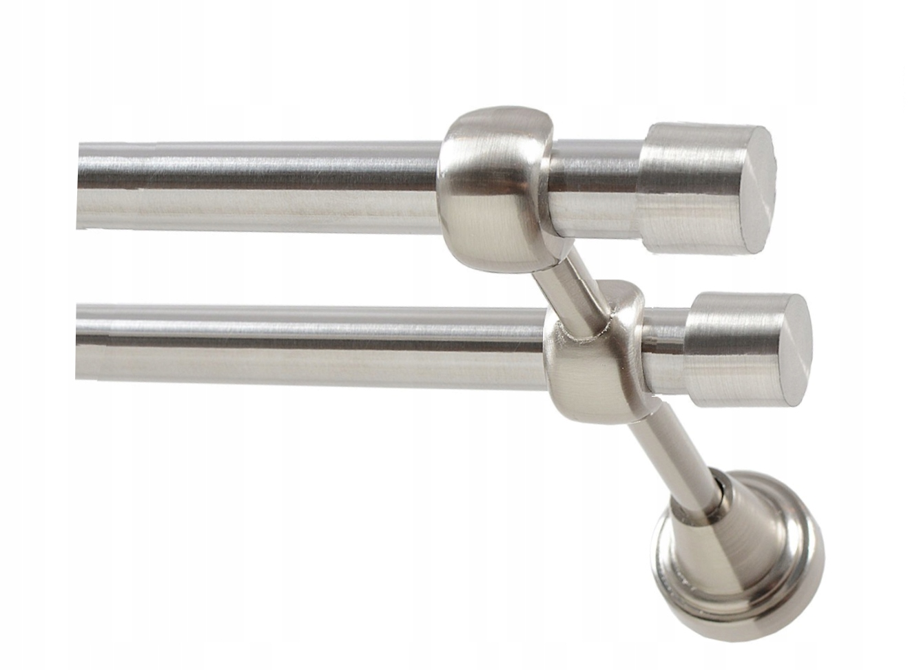 Karnisz Podwójny Metal Efekt Stali 19/19 240 Marka inna