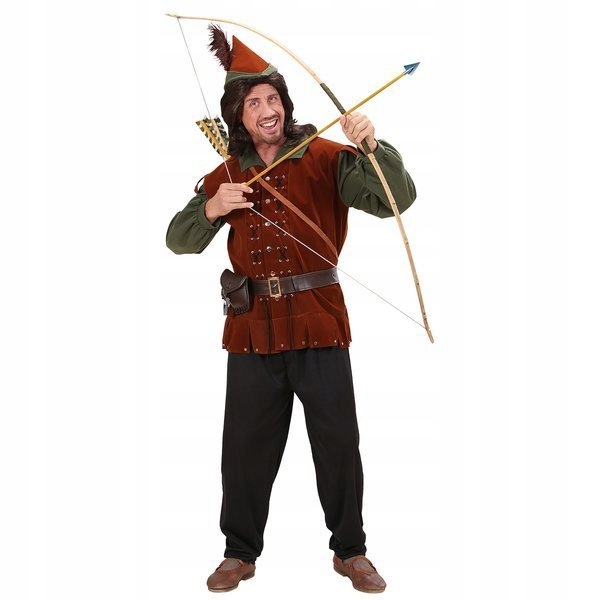 Kostým Robin Hood Hrdina Loupežník Lukostřelec Karneval L