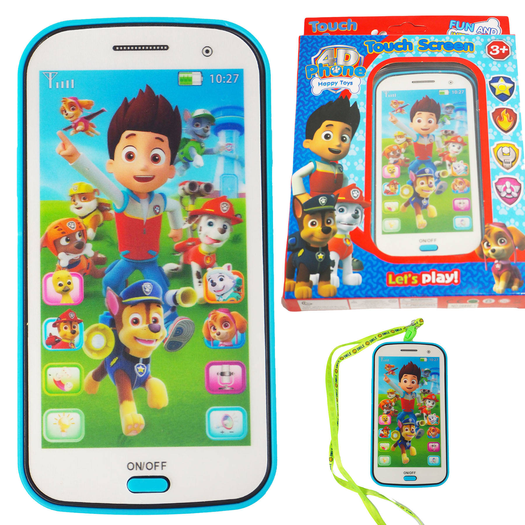 

Psi Patrol Telefon Smartfon Dotykowy 3D Świeci Gra