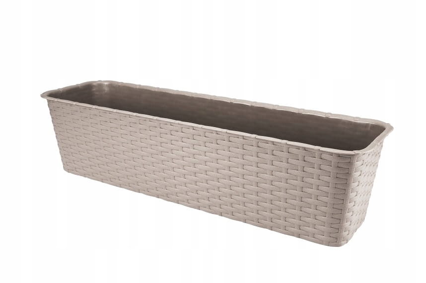 

Doniczka skrzynka balkonowa Rattan 59 cm karmelowa