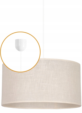 Lampa wisząca Abażur 40 cm sufitowa 1x E27 60 W Żyrandol klosz Led