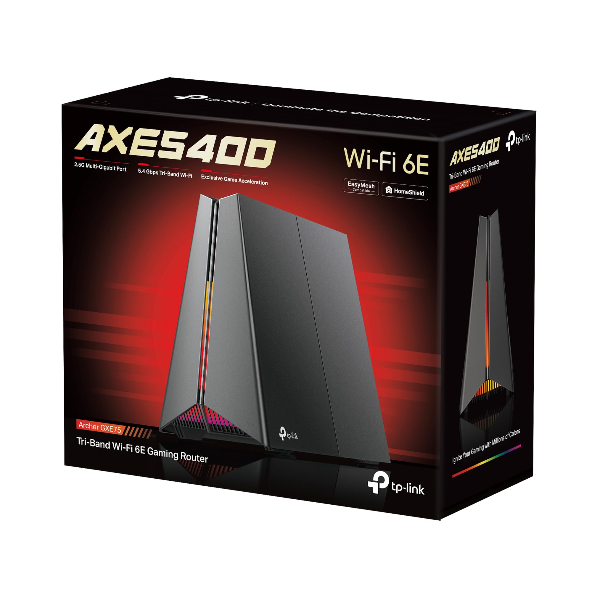 TP-LINK Archer GXE75 Router Gamingowy Wi-Fi 6E AXE5400 Tri-Band 2.5 Gbps — miniatura 4