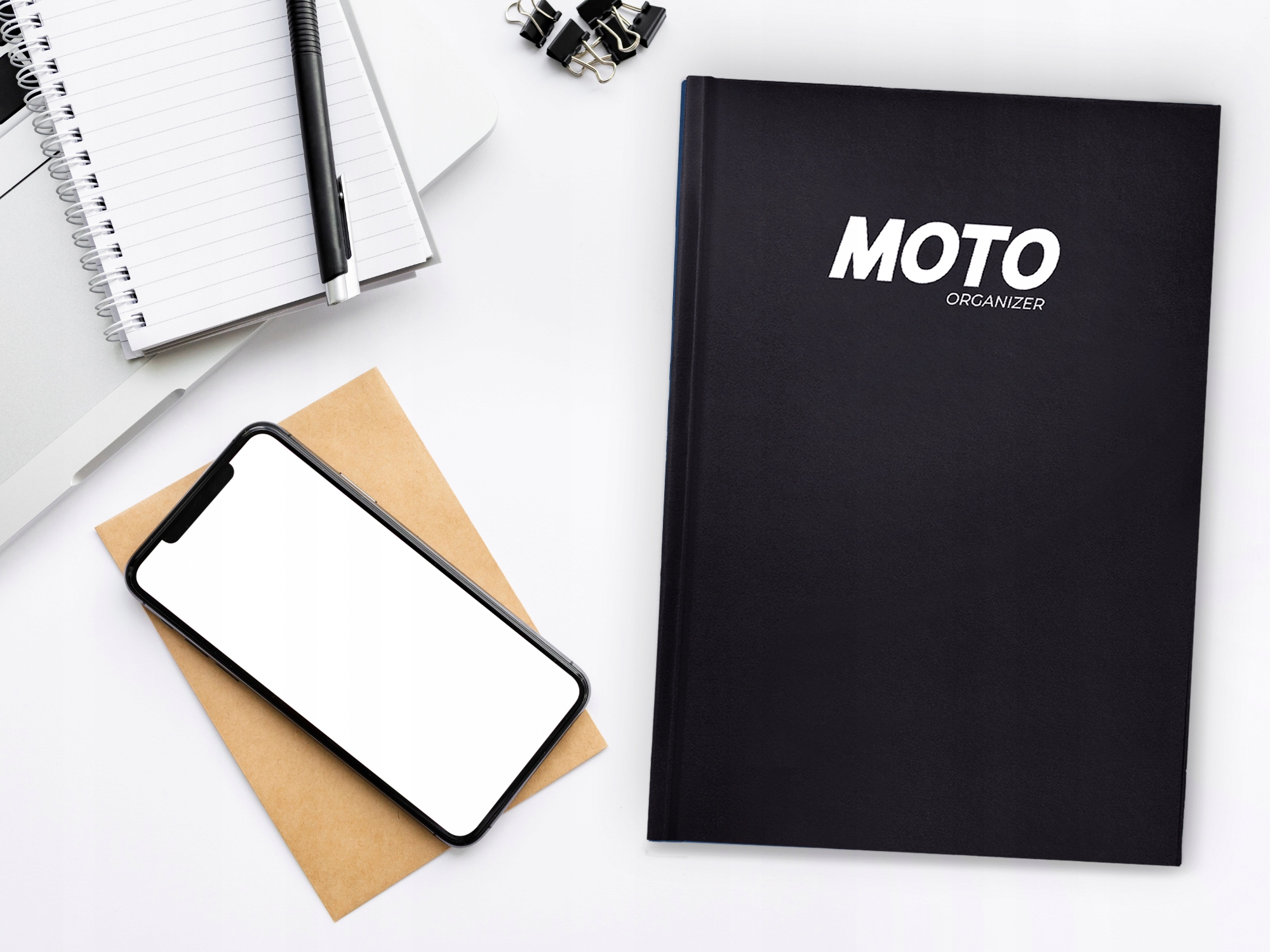 MOTO ORGANIZER NOTES KSIĄŻKA SERWISOWA NAPRAWY PALIWO KOSZTY NOTATNIK DANE Rozmiar A5