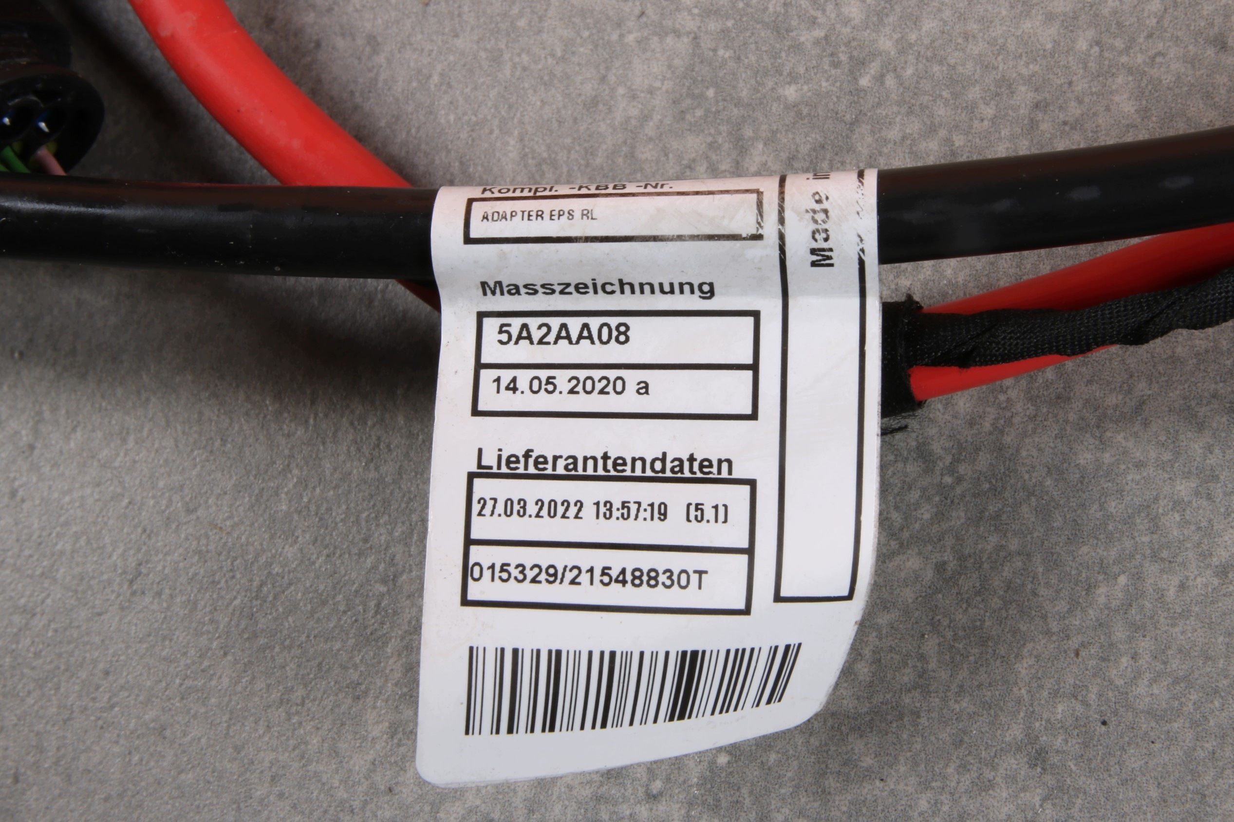 MINI U25 bundle wiring connecting spoiler PRZEKLADNI steering wheel of control 5A2AA09