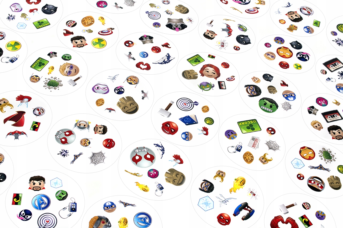 Dobble Marvel Emoji Minimalna liczba graczy 2
