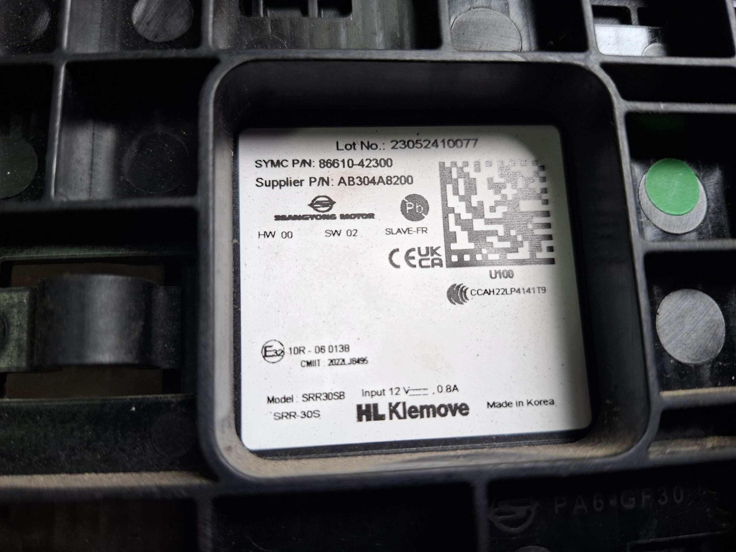 sensor MARTWEGO POLA front holder front right SSANGYONG KGM TORRES EVX