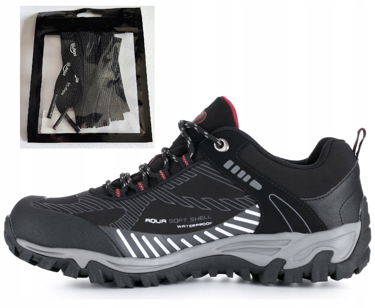 Sportovní boty Trekkingové polobotky Softshellové vel.38 Dárek Šněrovací pásky