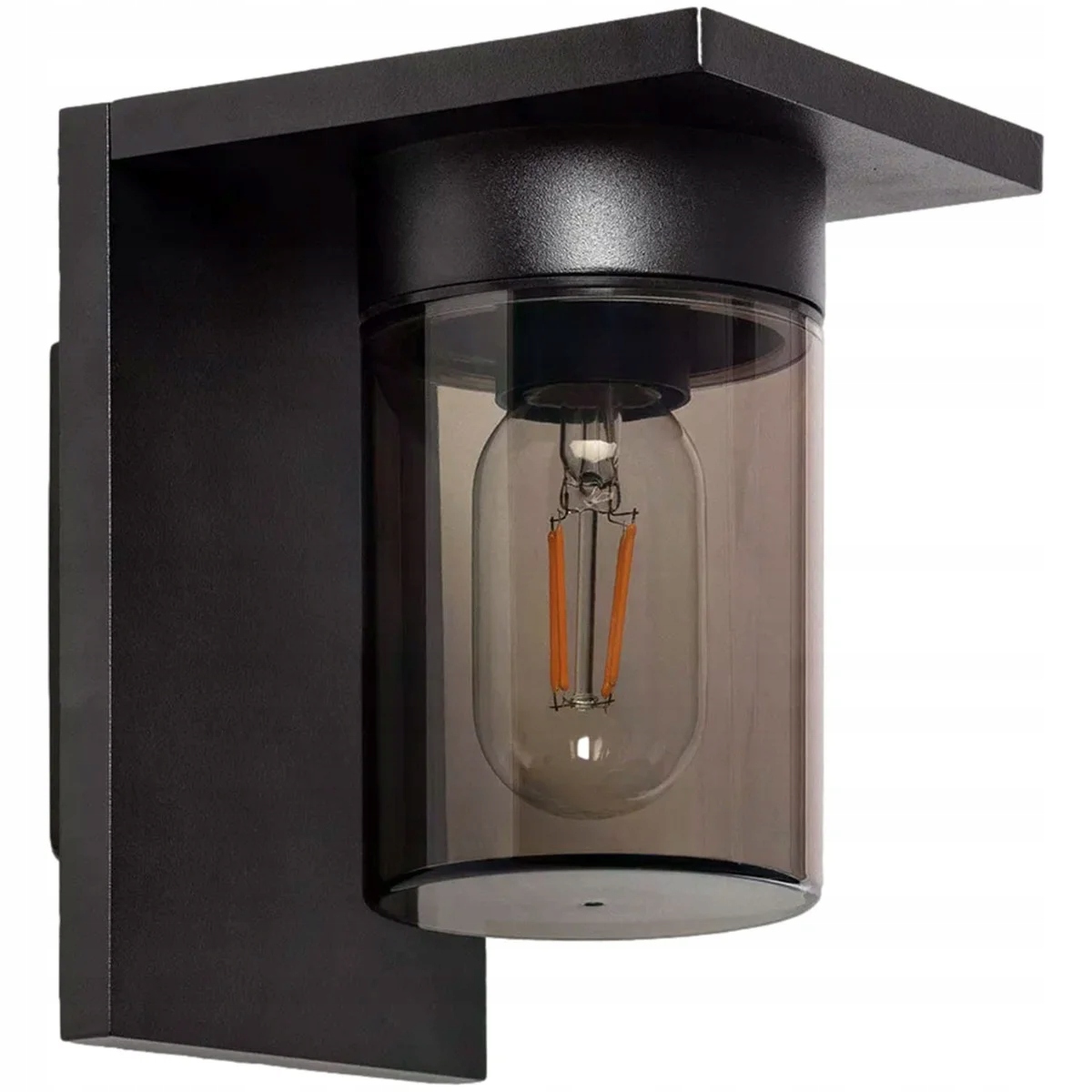 Černé venkovní nástěnné svítidlo Classic Abruzzo Pietro IP54 E27 2x40W