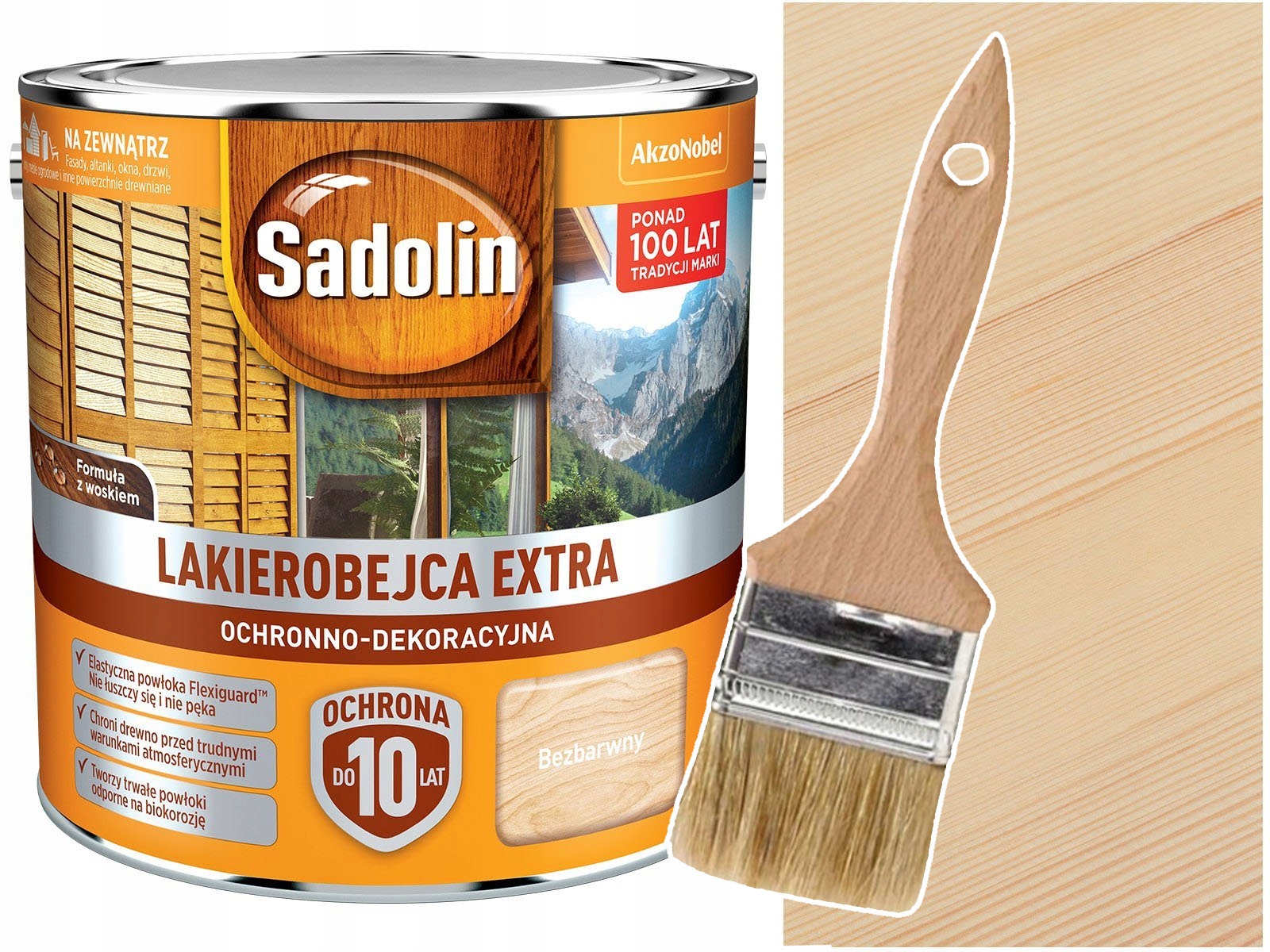 

Sadolin Lakierobejca drewna Extra Bezbarwny 2,5L