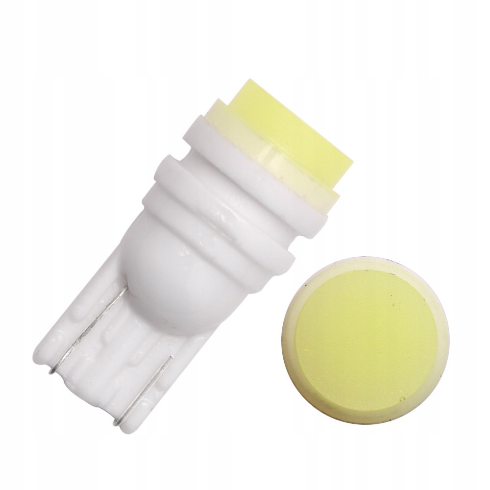 1x Biała Żarówka W5W T10 Rejestracja postojówka Cob Ceramiczna 12V