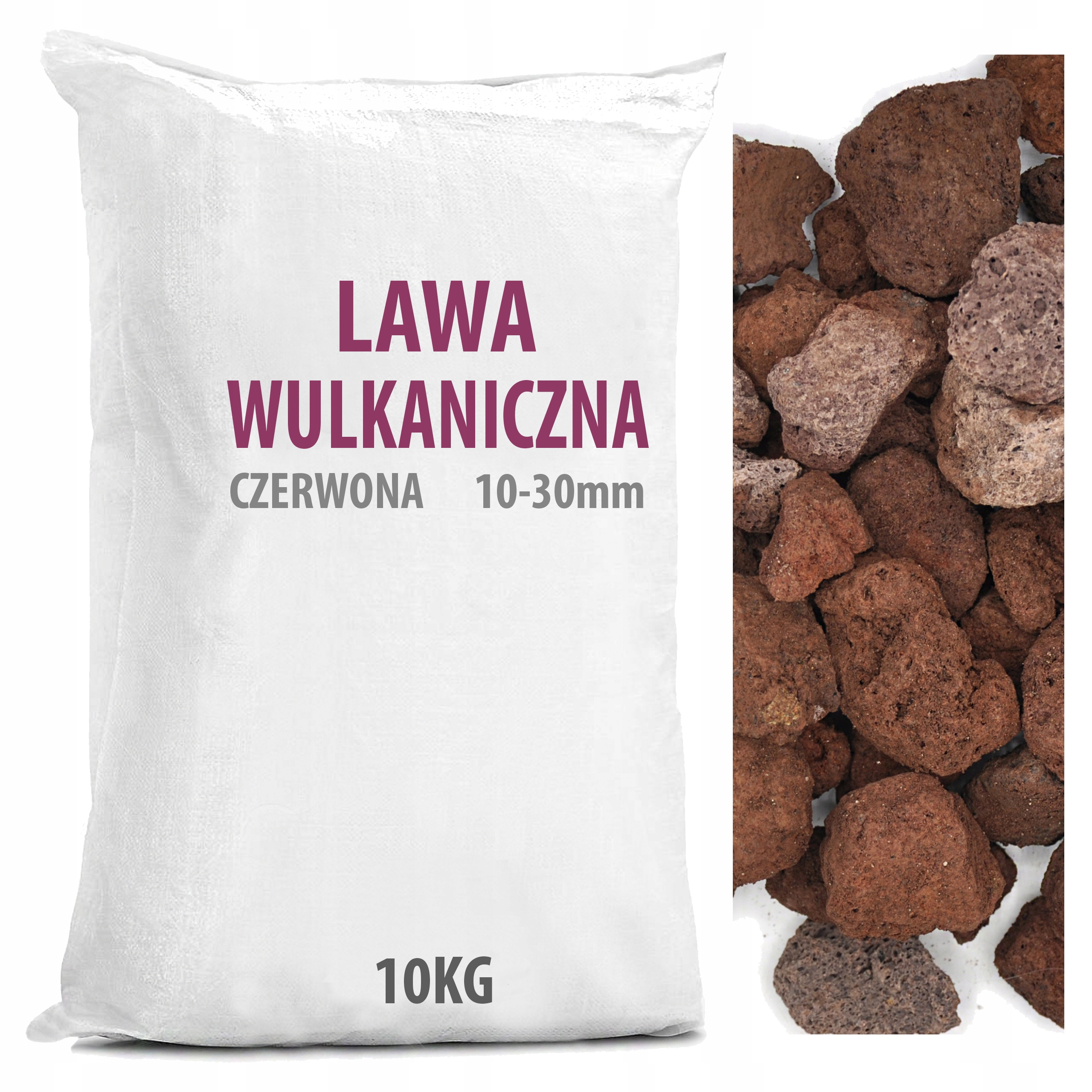 

Prawdziwa Lawa Wulkaniczna Kamień do Ogrodu 10KG