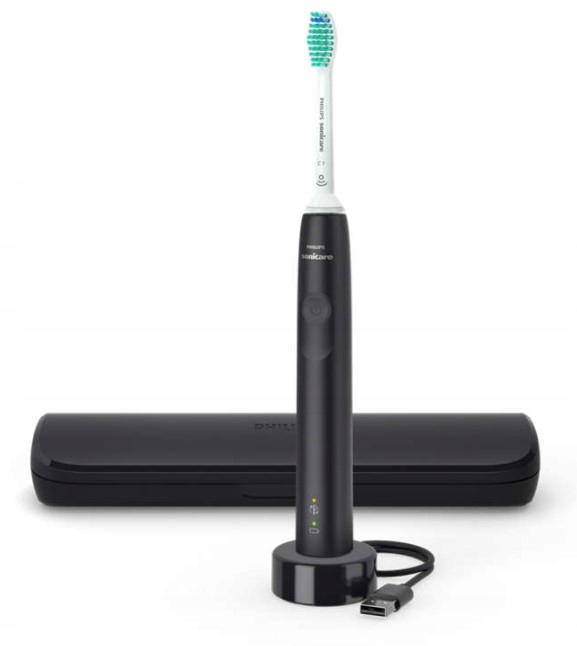 Philips Sonicare 3100 HX3673/14 Szczoteczka soniczna Czarna