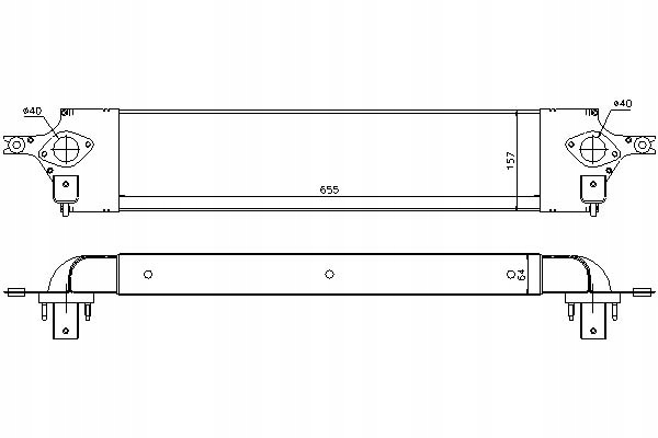 INTERCOOLER NISSENS 077007N DN4350 Producent części Nissens