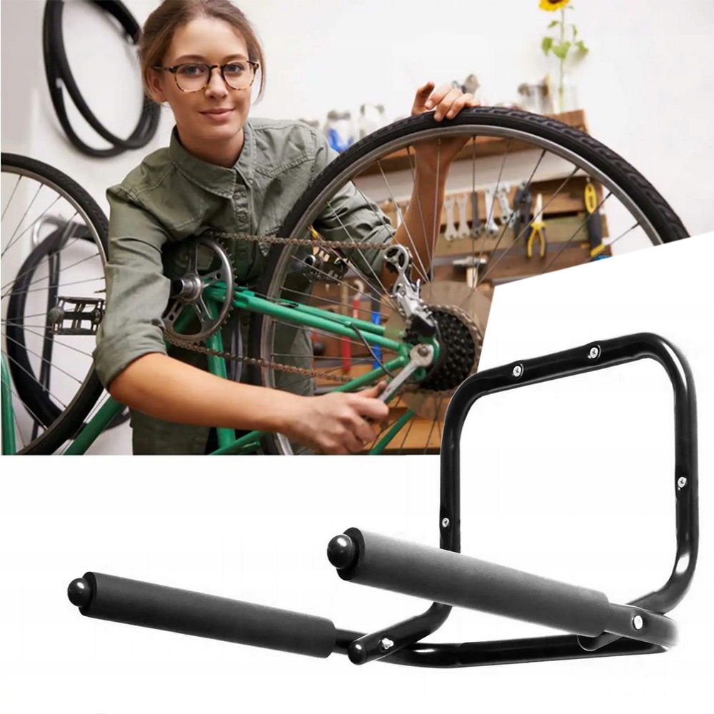 WIESZAK NA ROWER HULAJNOGĘ NA ŚCIANĘ UCHWYT ROWEROWY ZA RAMĘ SKŁADANY MOCNY EAN (GTIN) 5904121953243