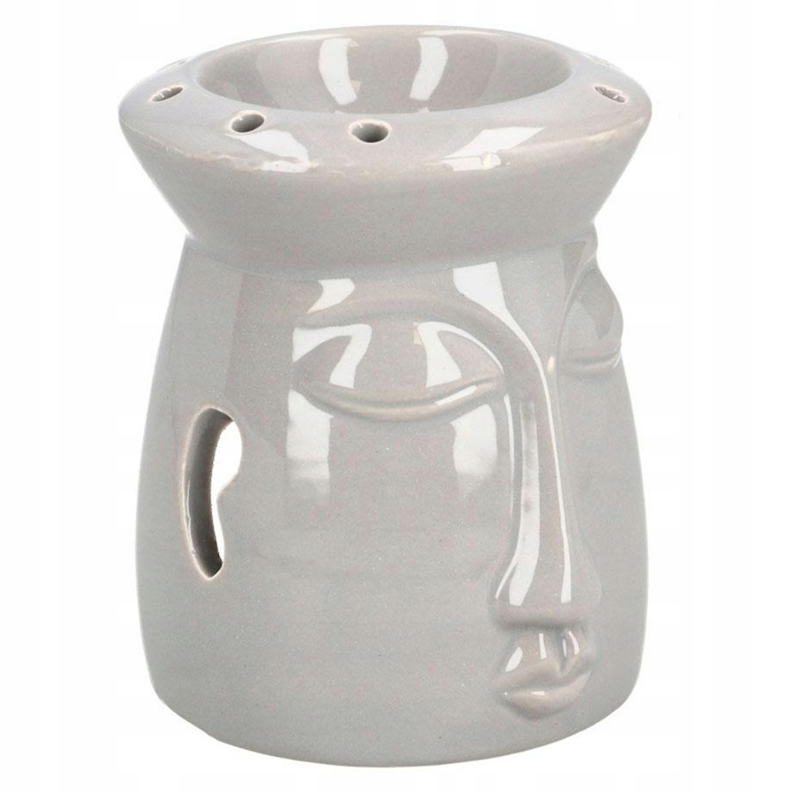 

Kominek Ceramiczny Szary Twarz Na Olejki 11 CM