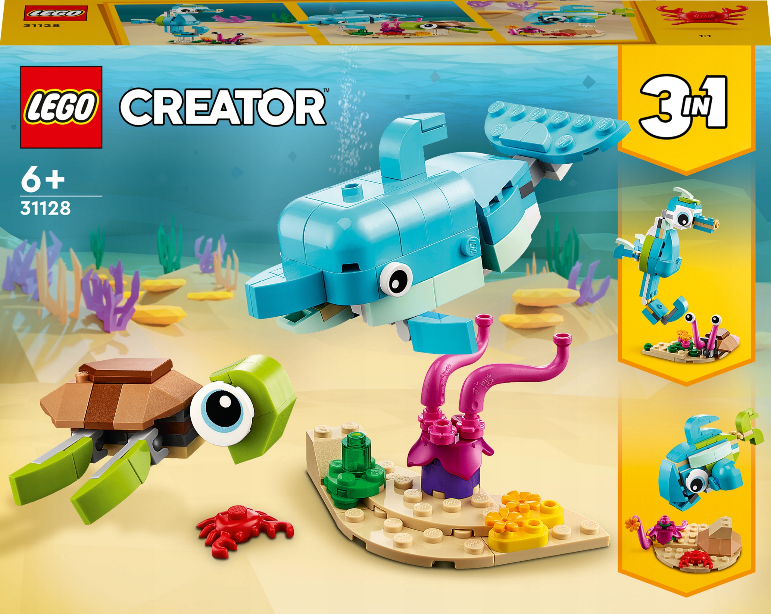 

Lego Creator Delfin i żółw 3w1 31128