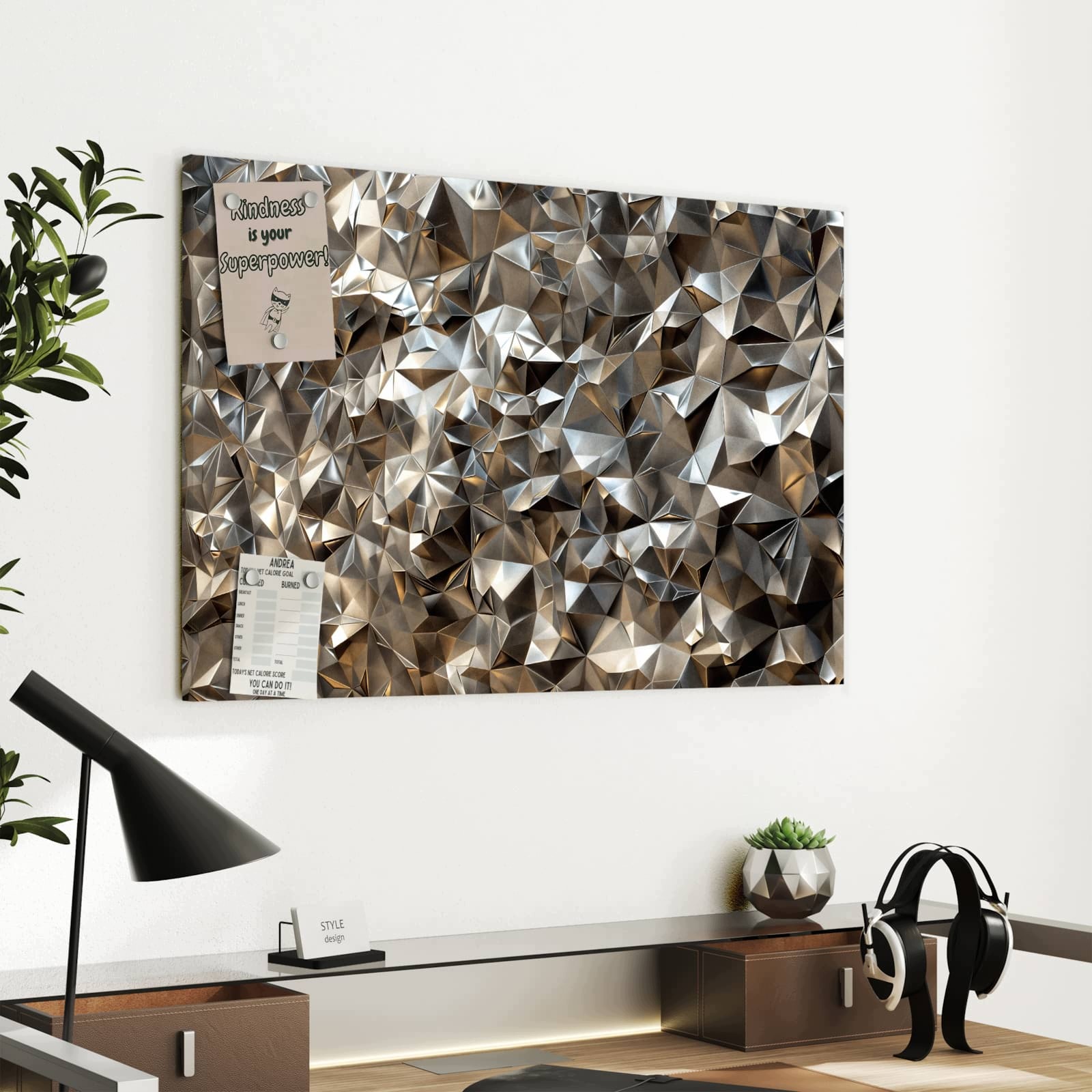 Magnetická tabule Geometrický Motyw 60 × 40 cm