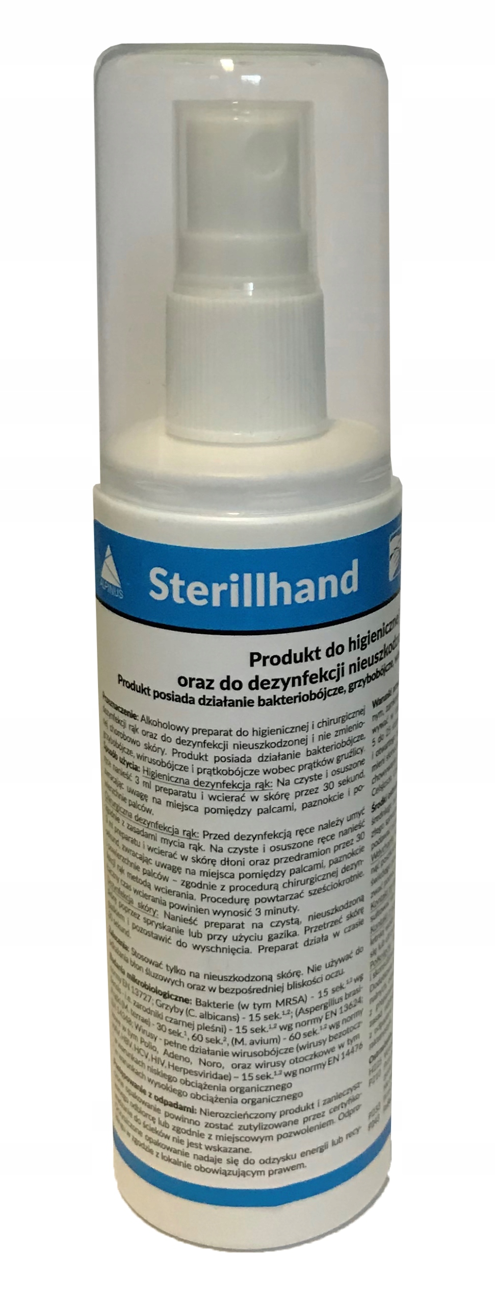 

Płyn do dezynfekcji rąk i skóry 100 ml Sterillhand