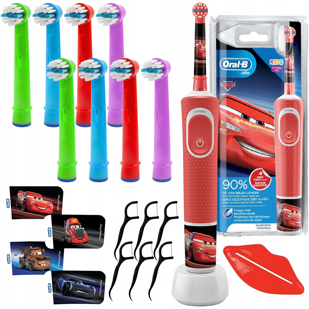 ORAL-B VITALITY 100 ЕЛЕКТРИЧНА ЗУБНА ЩІТКА ДЛЯ ДИТЯЧОЇ МАШИНКИ + АКСЕСУАРИ