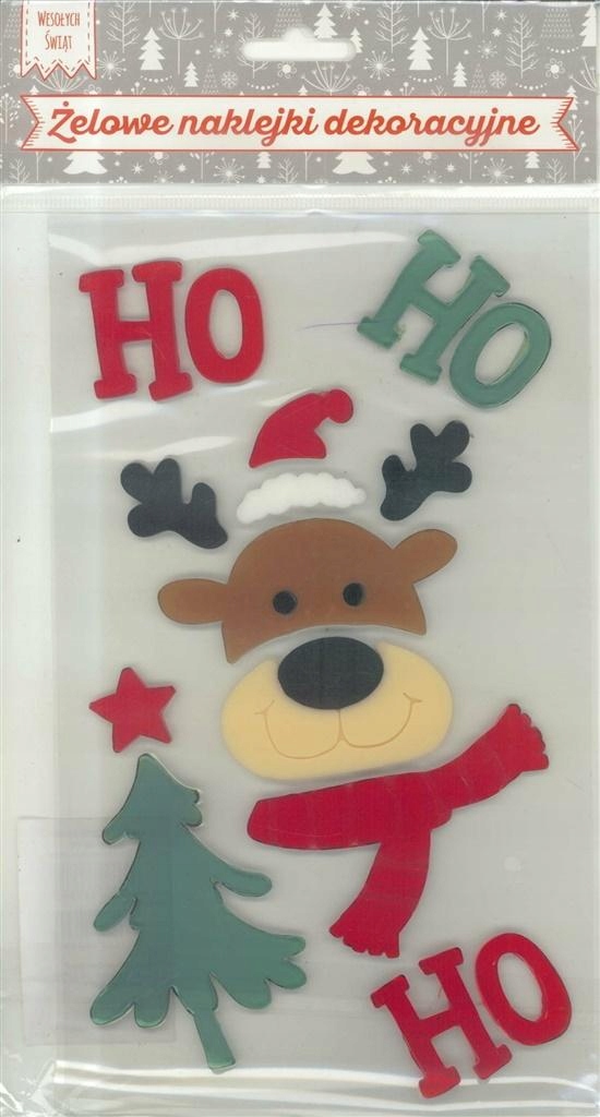 

Źelowe Naklejki Dekoracyjne Bn Łoś Ho Ho Ho