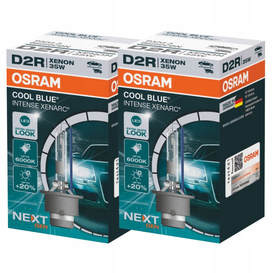 

Żarniki D2R Osram Cool Blue Intense Nowa generacja